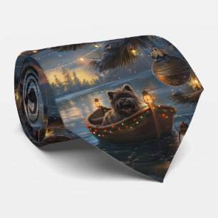 Corbata Affenpinscher Festivo Viaje de Navidad