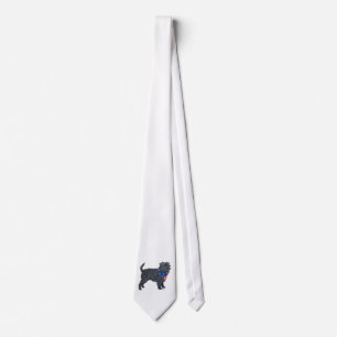 Corbata Affenpinscher Patriótico
