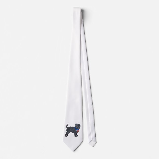 Corbata Affenpinscher Patriótico (Anverso)