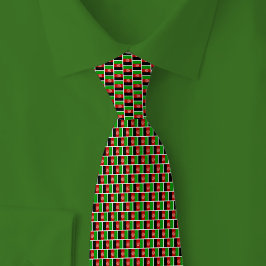 Corbata Afghanistan Flag Brick Pattern