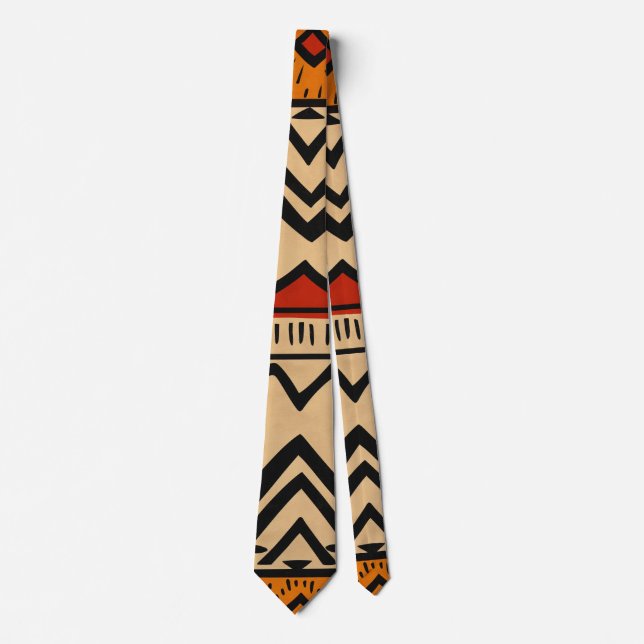 Corbata African background in warm colors (Anverso)