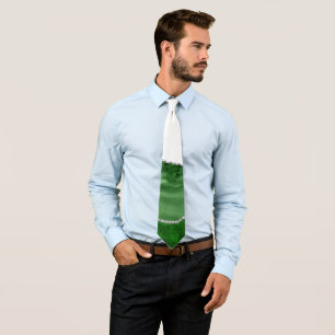 Corbata Ágata Esmeralda Verde Glamurosa con Brillo Platead