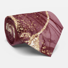 Corbata Agate de puntas de cuello de borgoña