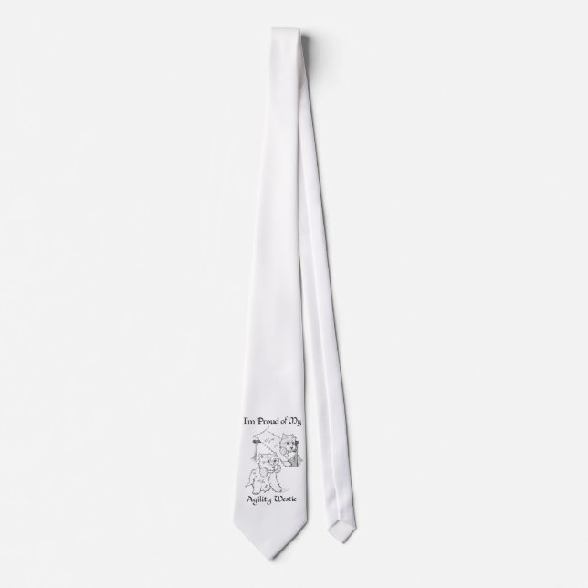 Corbata Agility Westie (Anverso)