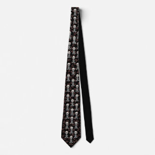 Corbata Agradable Patrón Skeleton