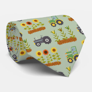 Corbata Agricultura, naturaleza, tractores y plantas, agri