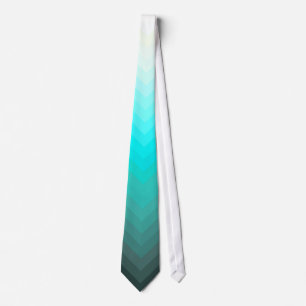 Corbata Aguamarina Ombre Chevron