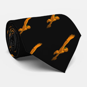 Corbata Águila Calva Con Cabeza De Calabaza