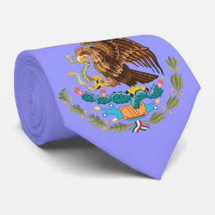 Corbata Águila mexicana bandera de México