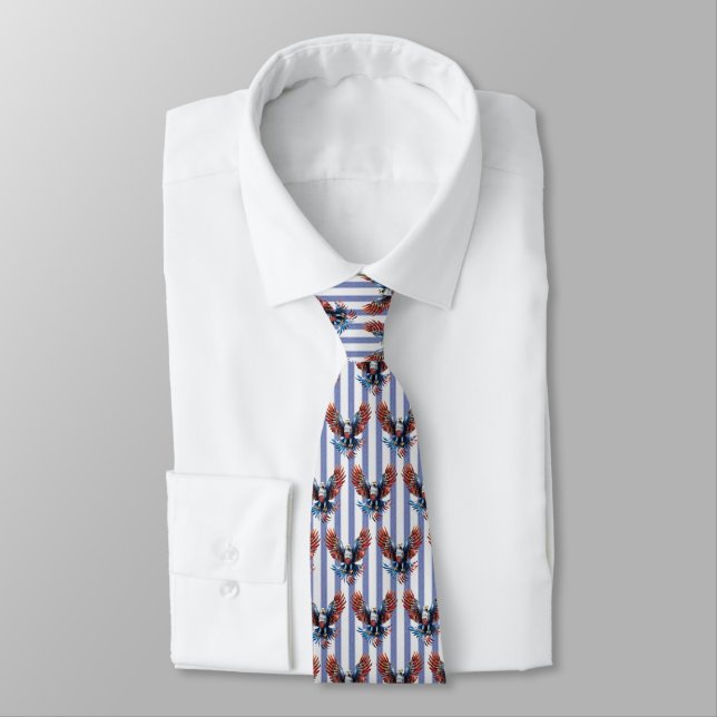 Corbata Aguila Patriótica Necktie (Atado)