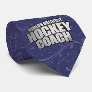 Corbata Agujero de cuello de entrenador de hockey más gran