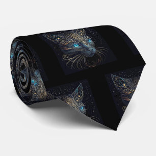 Corbata Agujero negro para pintar gato