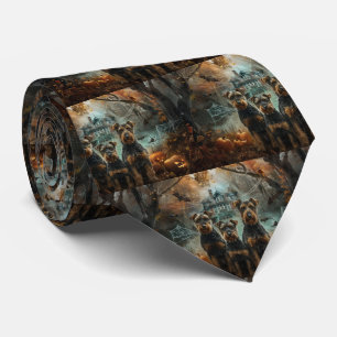 Corbata Airedale Halloween Night Doggy Delight