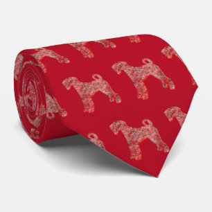 Corbata Airedale Terrier Navidades Perro Silhouette Cuello