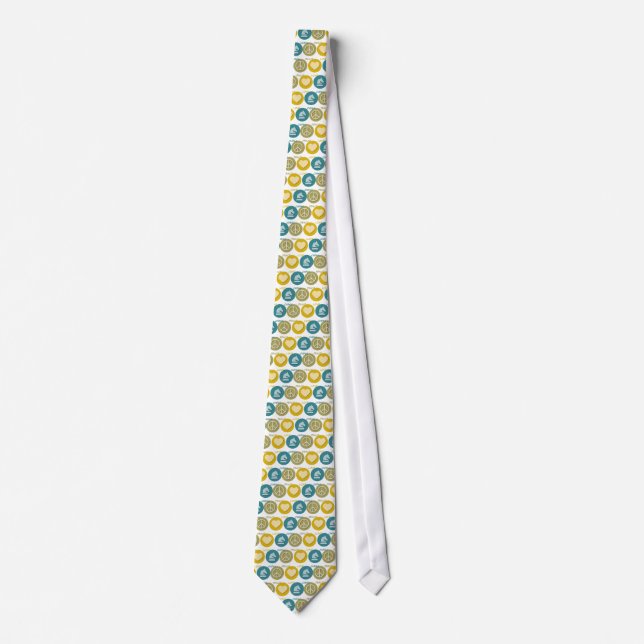 Corbata Ajedrez del amor de la paz (Anverso)