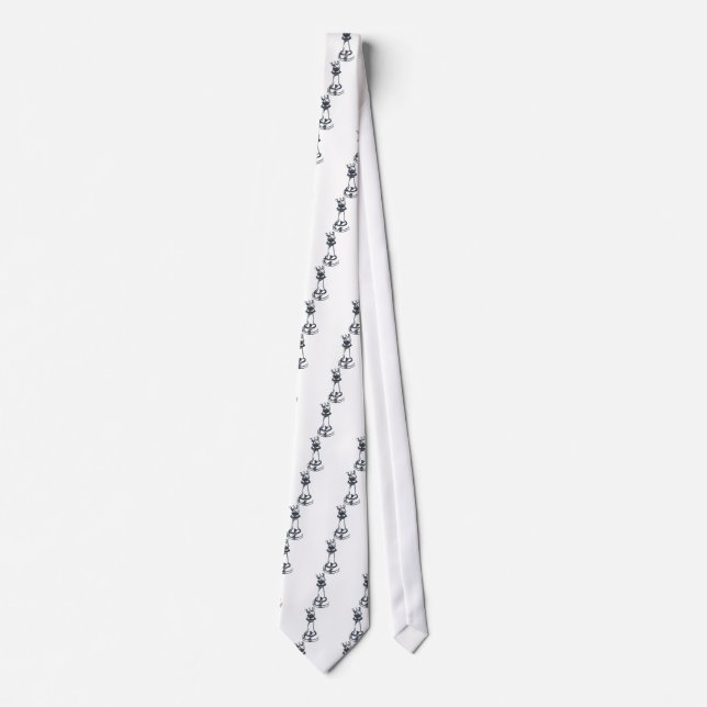 Corbata Ajedrez - rey (Anverso)