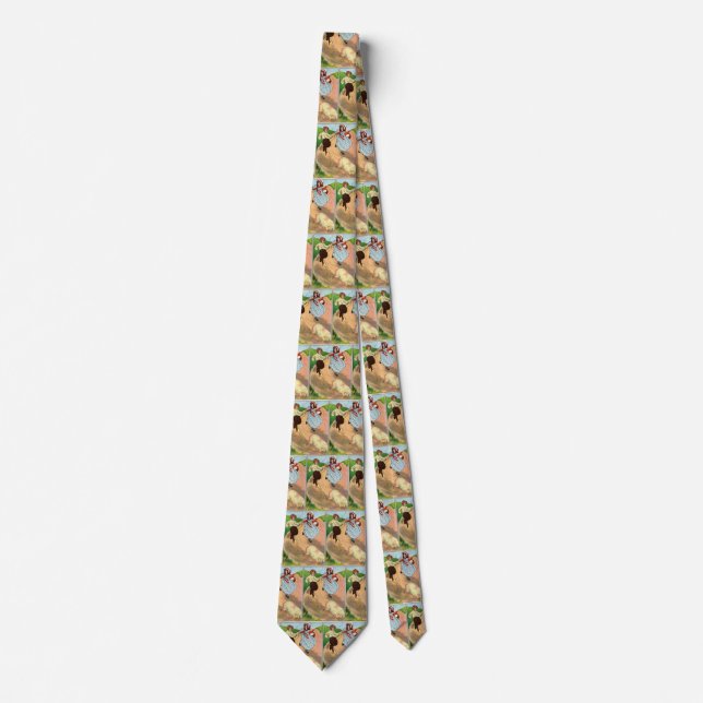 Corbata Al mercado para comprar un cerdo gordo, madre gans (Anverso)