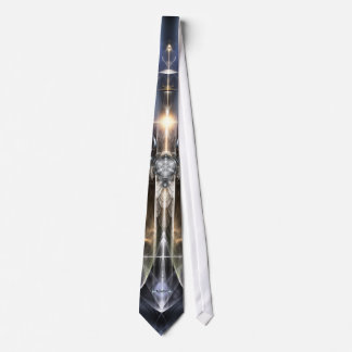 Corbata Ala de Angel Heavenly Cross Fractal Art Tie