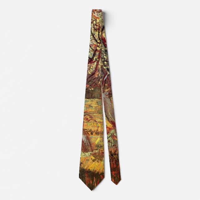 Corbata Albaricoqueros en flor de Vincent van Gogh (Anverso)