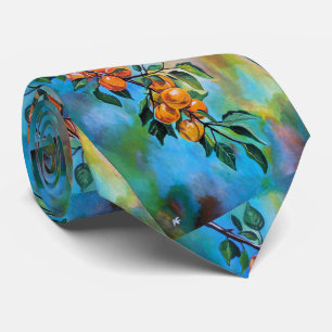 Corbata Albaricoques en una Rama de Verano Pintura de Alfr