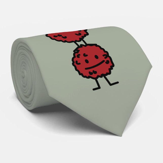 Corbata Albóndiga de las albóndigas apilada encima de uno (Enrollado)