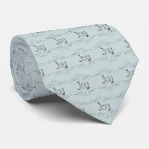Corbata Alegría azul en colores pastel del navidad festiv