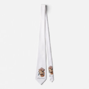 Corbata Alegría de la Navidad en el Desierto, personalizad