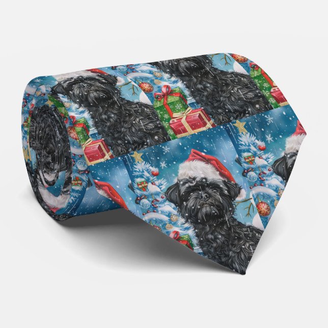 Corbata Alegría de los Navidades Affenpinscher Winter Wond (Enrollado)