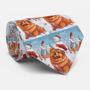 Corbata Alegría de los Navidades Chow Chow Winter Wonderla