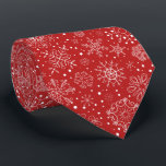 Corbata Alegría ornamental<br><div class="desc">Muestra tu espíritu festivo con esta corbata temática de Navidades rojos brillantes.</div>