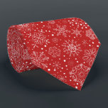 Corbata Alegría ornamental<br><div class="desc">Muestra tu espíritu festivo con esta corbata temática de Navidades rojos brillantes.</div>