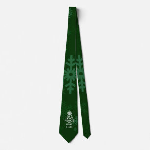 Corbata Alegría Paz Personalizada Tu Texto Mantenerse Tran