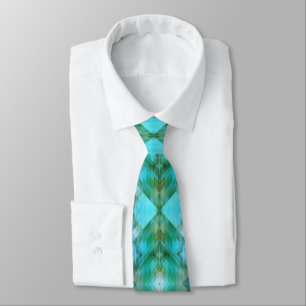 Corbata Álice de diseño de patrón geométrico inspirado en