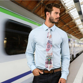 Corbata Alien aquí para el café