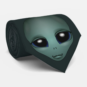 Corbata Alien Ties Regalos Gray Alien Necktie Alien Keepsa