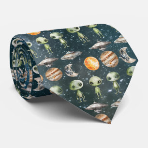 Corbata Alienígena y nave espacial