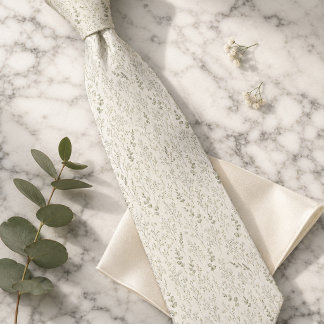 Corbata Aliento de Bebé & Floral de Eucalipto