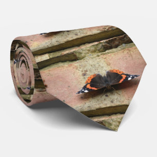 Corbata Almirante rojo mariposa