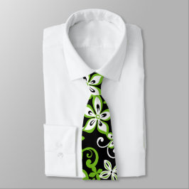 CORBATA ALOHA HAWAII (NEGRO/LIME)