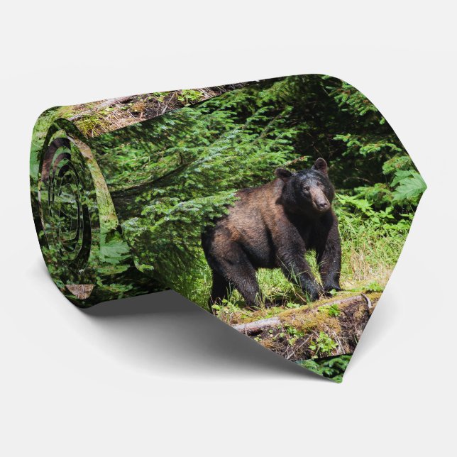 Corbata Alpha Black Bear (Enrollado)
