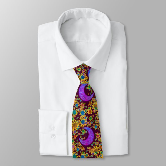 Corbata Alquimia mística de la luna (Atado)