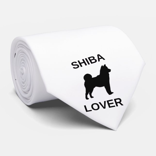 Corbata amante de shiba (Enrollado)