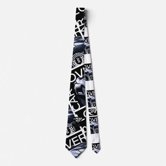 Corbata Amante del auto© por PEAF DOVE© Neck Tie (Anverso)