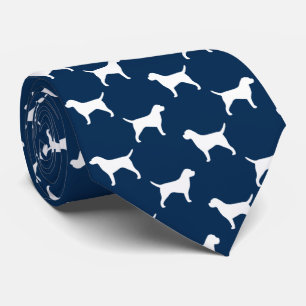 Corbata Amante del perro del modelo de las siluetas de