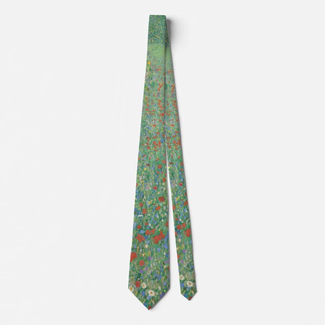Corbata Amapolas en flor - Gustav Klimt (Anverso)