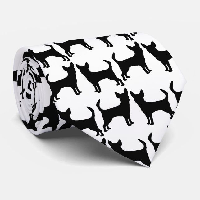 Corbata Amar a los perros chihuahua (Enrollado)