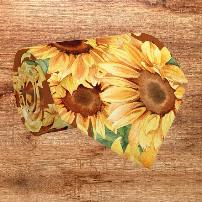Corbata amarilla de girasol acuarela soleado (Subido por el creador)