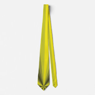 Corbata amarilla de ilusión óptica para hombre