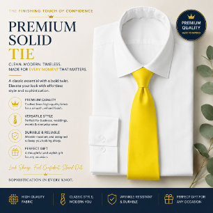 Corbata amarilla de lujo