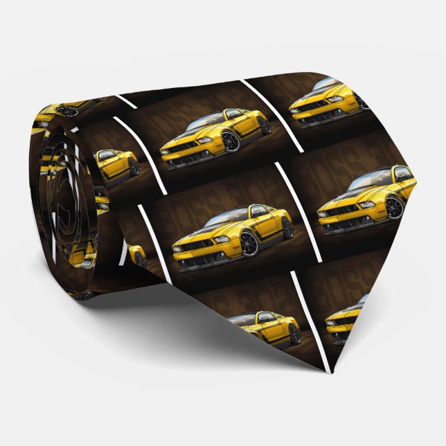 Corbata Amarillo 2012 Boss 302 (Enrollado)
